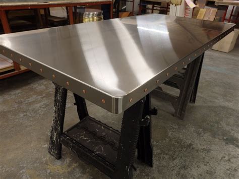 metal sheets for table tops|diy metal table top ideas.